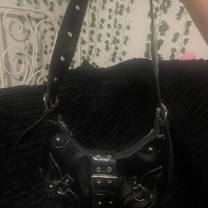 Black Studded Women's Bag